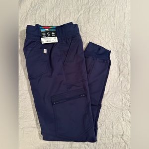 ScrubStar Ultimate Yoga stretch drawstring joggers, size XS